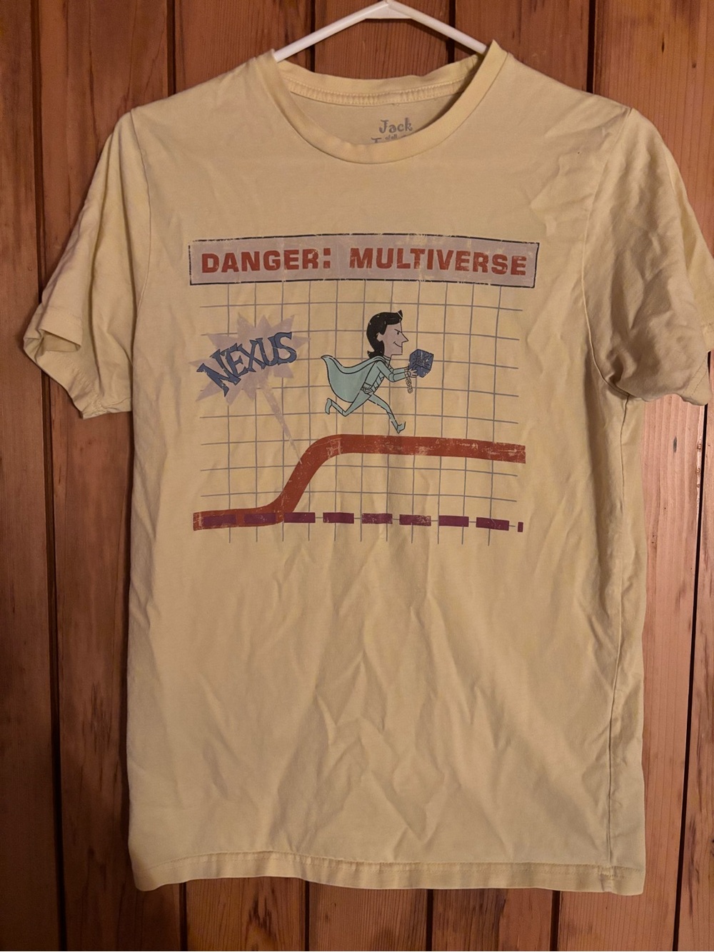 Jack Of All Trades Marvel Loki Danger Multiverse Graphic T-Shirt Yellow
